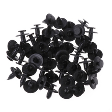 50 Pcs Black Car Door Fender Trunk Fastener Panel Clips Rivet 6mm Hole For Mazda 2024 - buy cheap