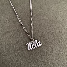 Exquisite Silver Letter UCLA Charms Pendant Necklace University Jewelry Special School Gift For Students Friends Dropshipping 2024 - buy cheap