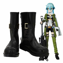 Anime Espada de Arte Em Linha 2 Fantasma Bala Asada Shino/Sinon Botas Sapatos de Festa Cosplay Feito Por Encomenda 2024 - compre barato