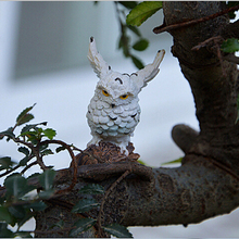 Mini Owls Miniature Outdoor Patio Decoration Plant Pots Bonsai Craft House Fairy Garden Micro LandscapeGarden Resin Imitation 2024 - buy cheap