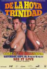 OSCAR DE LA HOYA VS FELIX TRINIDAD бокс Шелковый плакат настенная живопись 24x36inch 2024 - купить недорого