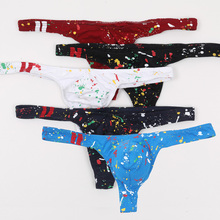 5Pcs/Lot Men's Sexy G String Thongs Cotton Gay Men Underwear T-Back Thong Homme Jockstrap Briefs Male Sexy Penis Pouch Panties 2024 - buy cheap