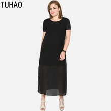 Tuhao vestido feminino maxi vestido senhora do escritório vestido de verão plus size 7xl 6xl 5xl vestido longo preto sexy vestidos de festa rl 2024 - compre barato