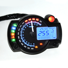 Universal 7 color display Motorcycle Digital Speedometer LCD Gauge Speedometer Tachometer Odometer Instrument Adjustable r25 2024 - buy cheap