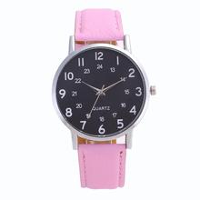 Простые Модные кожаные женские кварцевые часы для девушек, деловые темпераментные ручные часы, красивые сувенирные женские наручные часы 2018 # D 2024 - купить недорого