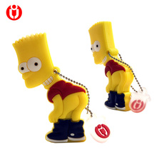 Cartoon pen drives 16gb, Cartoon USB Flash drive 4gb/8gb/16gb/32gb/64gb New arrival Bart usb flash drive U disk 2024 - buy cheap