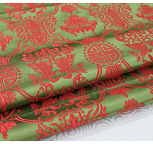 Tecido jacquard brocado damask verde, tecido para vestido fashion, cobertura de almofada, toalha de mesa, patchwork, estofados, faça você mesmo pano 2024 - compre barato
