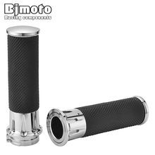 BJMOTO Pair Motorcycle 1" 25mm CNC Aluminum Handle Bar Hand Cross Grips For Harley VRSC XL XR Dyna Softail Touring models 2024 - buy cheap