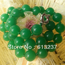 Diynatural 10mm, pingente verde de calcedônia jade pedra, colar 18 ''my4067 2024 - compre barato