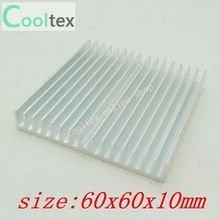 40pcs 60x60x10mm  Aluminum HeatSink  for Chip CPU GPU VGA RAM LED IC  heat sink  radiator COOLER cooling 2024 - buy cheap