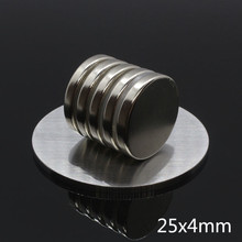 5pcs 25 x 4 mm Bulk Small Round Magnets 25*4 Disc Super Strong Powerful N35 Craft Rare Earth NdFeB Neodynium Magnet Dia 25 x 4 2024 - buy cheap