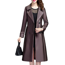 2019 Spring Autumn New Plus Size Windbreaker Coat Women Fashion Long Section Slim Women's Trench Coat Casual Overcoat 5XL E053 2024 - buy cheap