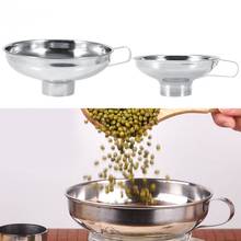 1Pcs Stainless Steel Wide Mouth Funnel Household Canning Jars Funnel Hopper Filter for Transferring Liquid Kitchen Cooking Tool 2024 - buy cheap