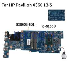 KoCoQin Laptop motherboard For HP Pavilion X360 13-S I3-6100U Mainboard 828606-001 828606-601 14265-2 448.05H03.0021 SR2EU 2024 - buy cheap