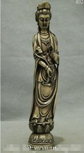 YM 308 Prata Budismo RuYi GuanYin Kwan-Yin Boddhisattva Deusa de Buda 2024 - compre barato