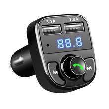 Car FM Transmitters Aux FM Modulator Bluetooth Handsfree Car Kit Audio MP3 Player with 3.1A Quick Charge Dual USB Auto Charger 2024 - buy cheap