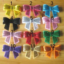 60 pcs/lot, Sequin Bow Hair Clip, Cute for Back to School -Glitter Bow Clip with Non Slip Grip 2024 - buy cheap