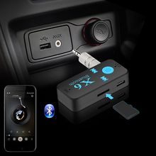X6 Bluetooth 3.0 Receiver Adapter Wireless A2DP Stereo Audio Player Aux 3.5MM with TF Card Reader Function 2024 - buy cheap