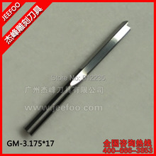 Two Straight Flute Bits 3.175*17 CNC Solid Carbide Router bits Milling Cutter 2024 - buy cheap