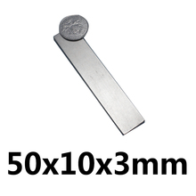 3pcs magnet 50x10x3 N35 Strong Square NdFeB Rare Earth Magnet 50*10*3 Neodymium Magnets 50x10x3mm 2024 - buy cheap