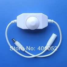 10 pcs/lot Inline Led light Dimmer switch 2A Manual DC12V-24V Adjustable Brightness Controller for LED Strip Bulb Lamp