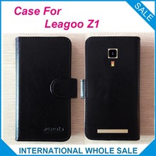 ¡Caliente! 2016 Z1 funda Leagoo Teléfono, 6 colores de alta calidad de cuero cubierta exclusiva para Leagoo Z1 caso número de seguimiento 2024 - compra barato