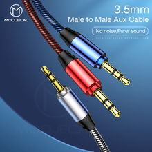 Moojecal-audio cable jack auxiliary male to male 3.5m 2024 - compre barato