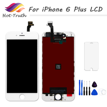 Tela lcd aaa para iphone, para a1522, a1524, a1593, para iphone 6 plus, touch screen, digitalizador, montagem, 5.5 polegadas, 100% testada 2024 - compre barato