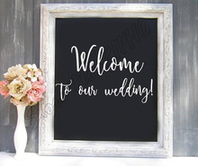 Welcome To Our Wedding! Wedding Reception Sign Welcome Decal Photo Prop Wall Sticker Decor B284 2024 - buy cheap