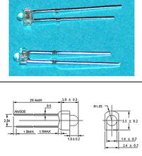 MIX 1000pcs Water Clear 1.8MM Red/Green/Blue/White/Orange Light Beads Mini LED diode 2024 - buy cheap