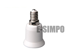 E14 para e27 adaptador led base de candelabros e14 para e27 base da lâmpada soquete titular conversor ce rohs novo material pbt qualidade superior 2024 - compre barato