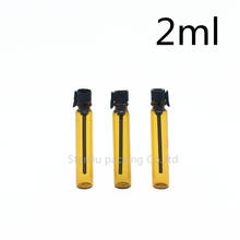 Free Shipping 2000pcs/lot 2ml amber bottles Glass Perfume Bottle,2CC Mini Tester Glass Perfume Vials 2024 - buy cheap