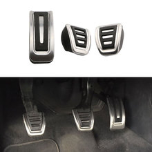 Stainless Steel Car Clutch Gas Brake Pedals Cover for Audi A1 A2 A3 S3 TT for Seat Arosa Ibiza Cordoba 6K Leon Toledo Fabia 2024 - buy cheap
