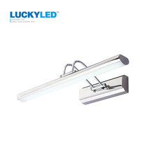 Luckyled lâmpada de led para espelho, de aço inoxidável, 42cm 12w, luminária de parede moderna para banheiro 2024 - compre barato