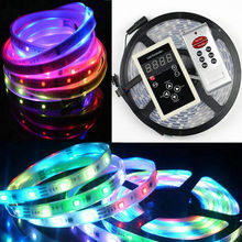 5M 12V intelligent TM1812 flexible 1812IC 5050 RGB LED Light Strip Dream color 300Led 60led/M waterproof IP67+133 controller 2024 - buy cheap