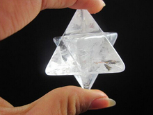 WBY---324+++ Clear Natural QUARTZ CRYSTAL Merkaba Star Carved Healing 2024 - buy cheap