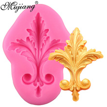 Mujiang 3D Euporean Flower Pattern Silicone Molds Baroque Scrolls Cake Border Decorating Fondant Mold Chocolate Gumpaste Moulds 2024 - buy cheap