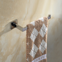 Suporte de toalha para parede, rack de toalhas prateado moderno de aço inoxidável para banheiro 2024 - compre barato