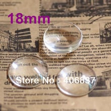 100pcs/lot, Good Quality 18mm Domed Round Transparent Clear Magnifying Glass Cabochon 2024 - buy cheap