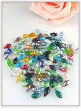 Wholesale 100Pcs 6*12mm Crystal Beads Mixed Colors Faceted Glass Teardrop Beads Charms For Jewelry Making Bracelet Diy Beads 2024 - buy cheap