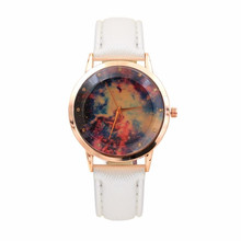 Relógio analógico quartz com pulseira de couro tz503, pulseira colorida para mulheres 2024 - compre barato