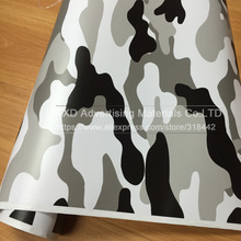 High quality Digital Camo Vinyl Car Wrap Military Black White Grey Camouflage Film Jungle Car Motocycle Outboard Decal Sticker 2024 - buy cheap