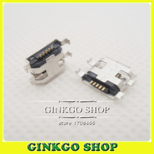 200 Uds Micro USB conector Jack de carga 5P Puerto USB sockect fregadero placa con borde curl 2024 - compra barato