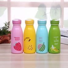 300ML Cartoon Fruit Glass Water Bottle Double Leak-Proof Seal Sport Drinking My Travel Sports Water Bottle Creative Shaker HOT 2024 - buy cheap