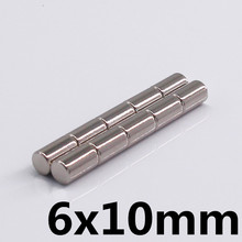 20pcs 6 * 10mm super strong neodymium magnet N35 disc permanent magnet rare earth art process neodymium iron boron magnet 2024 - buy cheap