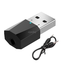 USB Wireless Bluetooth 3.5mm Audio Stereo Receiver for Car AUX Speaker Headphone Whosale&Dropship 2024 - купить недорого