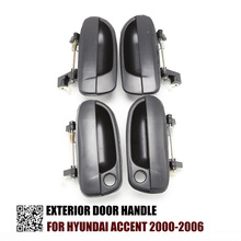 ONE SET 4PCS  EXTERIOR DOOR HANDLE FOR HYUNDAI ACCENT 2000 2001 2002 2003 2004 2005 2006 OEM:83650-25000 83660-25000 2024 - buy cheap