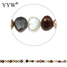 Cuentas de perlas de agua dulce barrocas cultivadas, colores mezclados, 5-6mm, aproximadamente 0,8mm, se venden por hilo de aproximadamente 15,3 pulgadas 2024 - compra barato