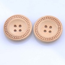 New fashion practical Natural Round Wooden Sewing buttons for handmade Scrapbooking Craft 50pcs 23mm MT0949 2024 - buy cheap