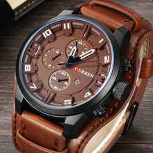 Relogio Masculino Curren Army Military Quartz Mens Watches Top Brand Luxury Leather Men Watch Casual Sport Male Clock Watch 8225 2024 - buy cheap